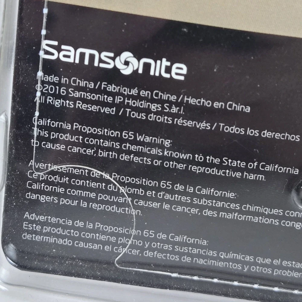 Samsonite Designer‎ ID Luggage Tags - 2 Pack Football Sports Theme NEW SEALED